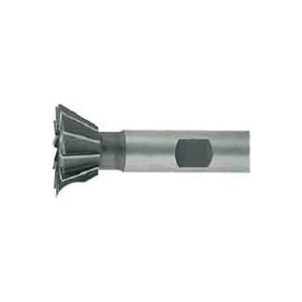 Toolmex 60¬∞ HSS Import Dovetail Cutter, Weldon Shank, 3/4" DIA x 1/4" Wide x 3/8" Shank 8 flutes 5-721-035